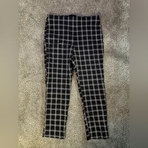 Black and White Plaid Pants
